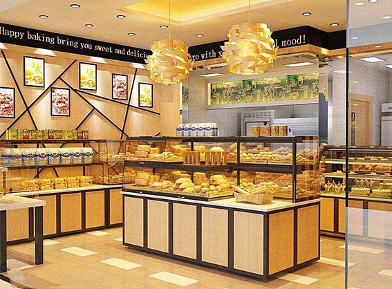 哈尔滨面包展柜 简洁大气