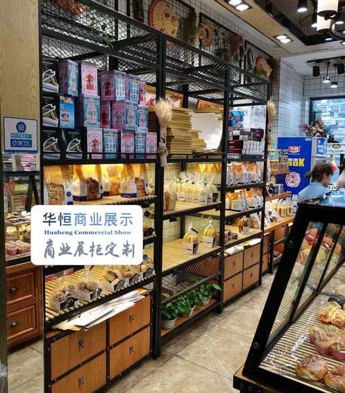 哈尔滨铁艺面房展示柜