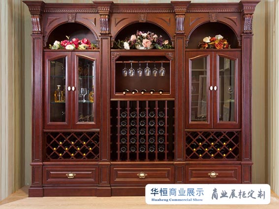 哈尔滨欧式实木酒柜定制