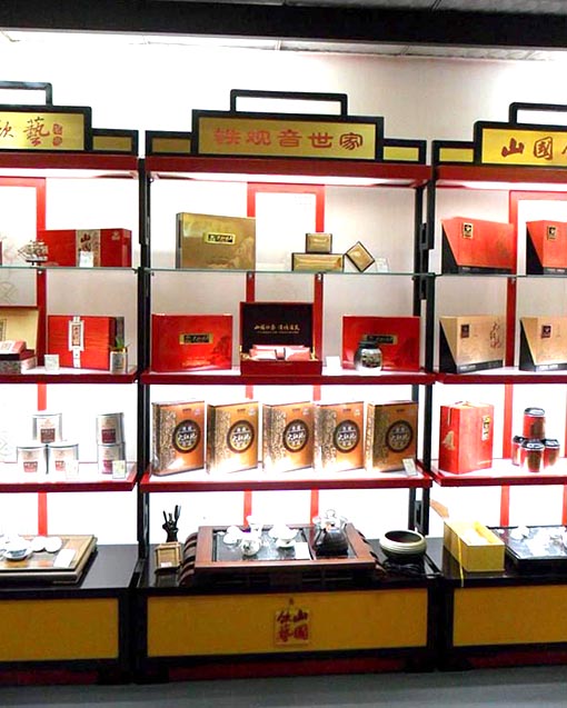 哈尔滨仿古茶叶展示柜订制