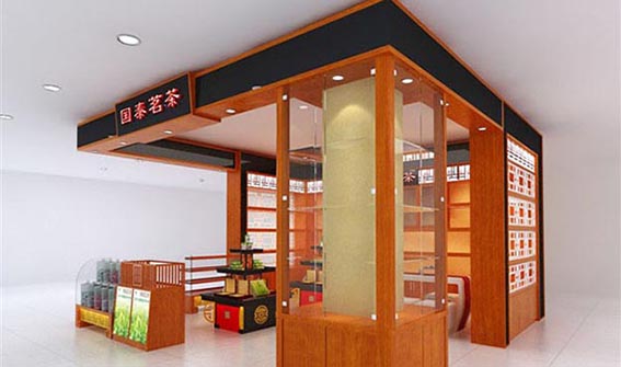 哈尔滨茶叶柜台 精品展柜定制