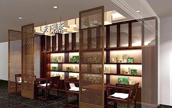 哈尔滨喷漆茶叶展柜定做
