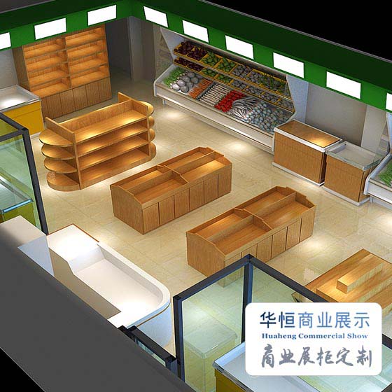 哈尔滨特产店高柜 中岛柜定做