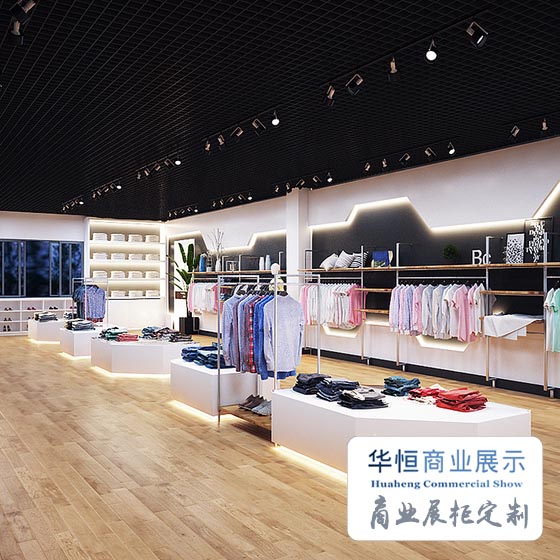 精品烤漆女装展柜 靠墙展示柜