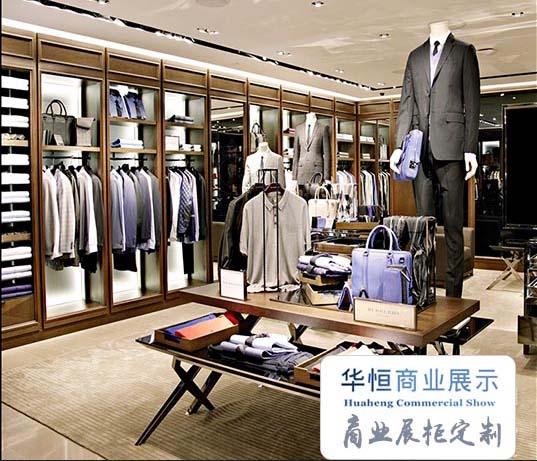 哈尔滨商场西装贴皮展示柜 定做