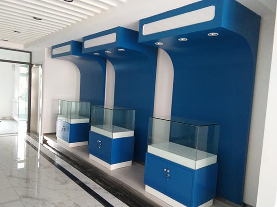 展厅喷漆展柜制作安装